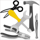 MG: tool; utensil; implement; instrument; equipment; instrumentation