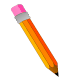 MG: pencil; crayon