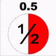 MG: half; semi-; one-half