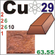 MG: copper; Cu; atomic number 29